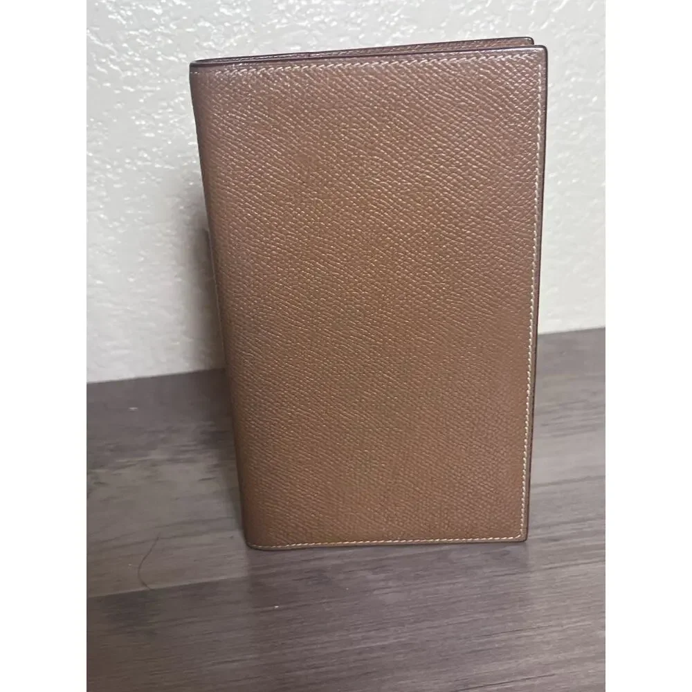 Hermès Leather Notebook Cover – Camel Color – Very Good Condition